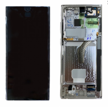 Original Écran Complet Vitre Tactile LCD Châssis Samsung Galaxy  S23 Plus 5G 2023/ S23+ 5G(S916B) Service Pack Lavender/ Rose Clair